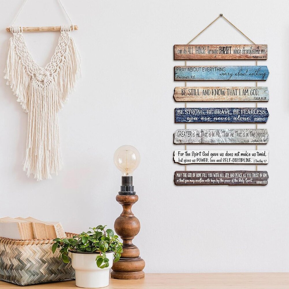 Grandparents Day Gifts for Church Christian Wall Art Office Inspirational Wooden - Picture 3 of 7